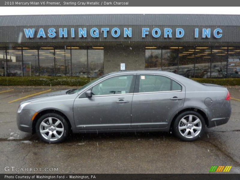 Sterling Gray Metallic / Dark Charcoal 2010 Mercury Milan V6 Premier