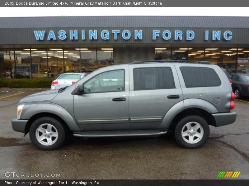 Mineral Gray Metallic / Dark Khaki/Light Graystone 2005 Dodge Durango Limited 4x4