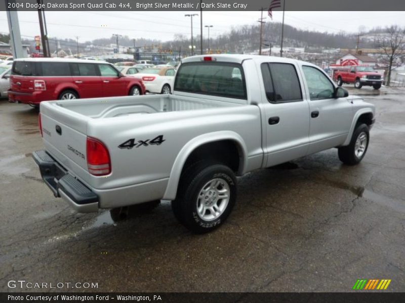  2004 Dakota Sport Quad Cab 4x4 Bright Silver Metallic