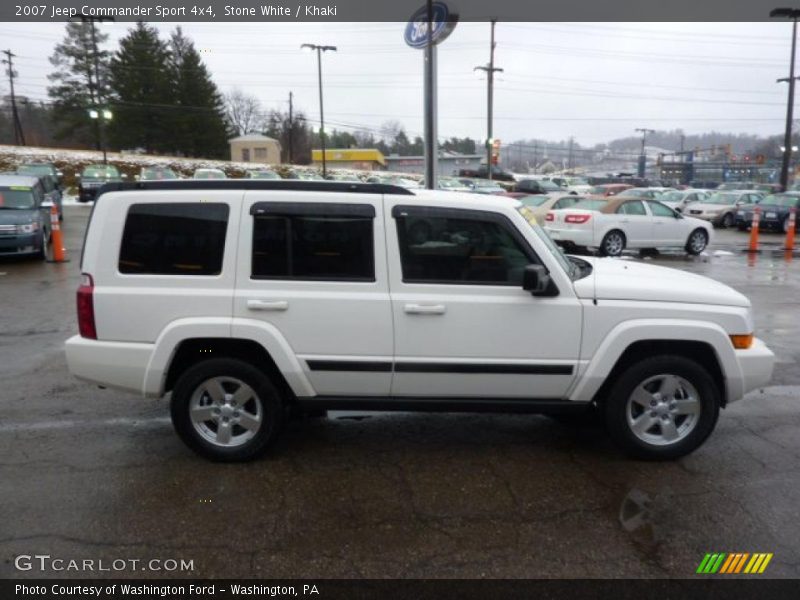 Stone White / Khaki 2007 Jeep Commander Sport 4x4