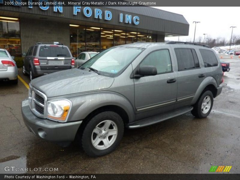 Mineral Gray Metallic / Dark Khaki/Light Graystone 2005 Dodge Durango Limited 4x4