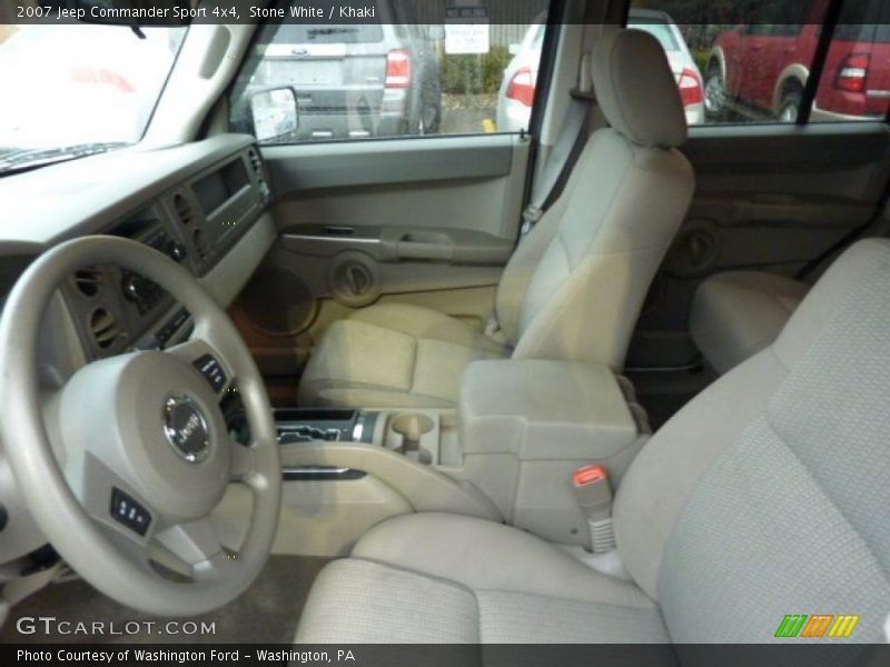 Stone White / Khaki 2007 Jeep Commander Sport 4x4