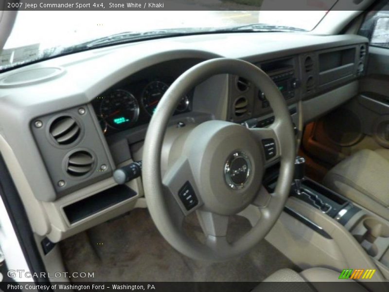 Stone White / Khaki 2007 Jeep Commander Sport 4x4