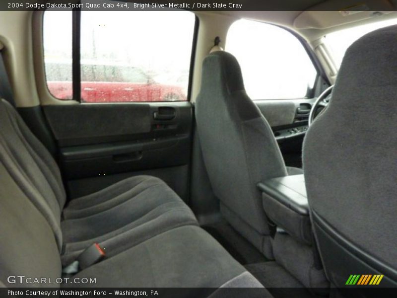 Bright Silver Metallic / Dark Slate Gray 2004 Dodge Dakota Sport Quad Cab 4x4