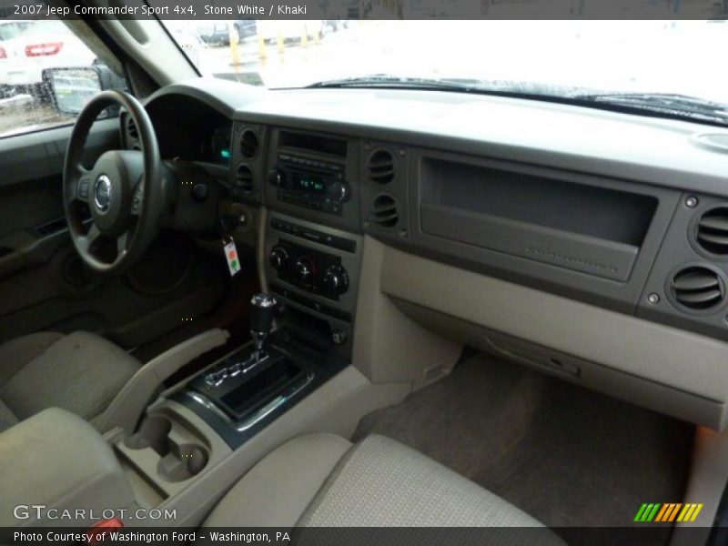 Stone White / Khaki 2007 Jeep Commander Sport 4x4
