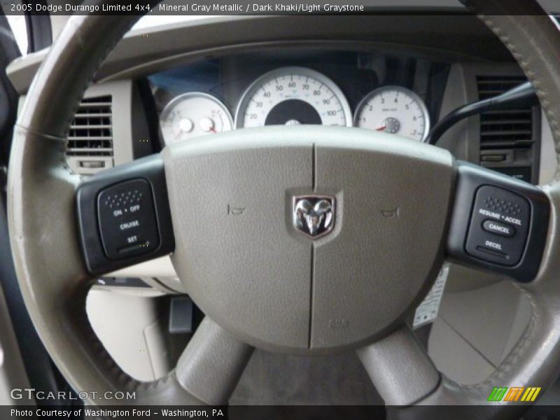 Mineral Gray Metallic / Dark Khaki/Light Graystone 2005 Dodge Durango Limited 4x4