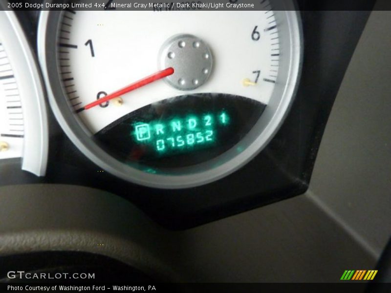 Mineral Gray Metallic / Dark Khaki/Light Graystone 2005 Dodge Durango Limited 4x4