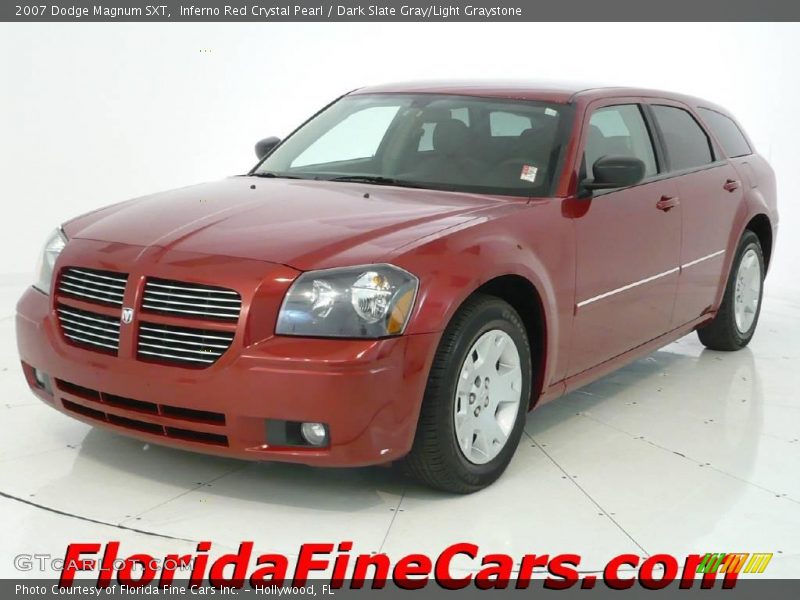 Inferno Red Crystal Pearl / Dark Slate Gray/Light Graystone 2007 Dodge Magnum SXT