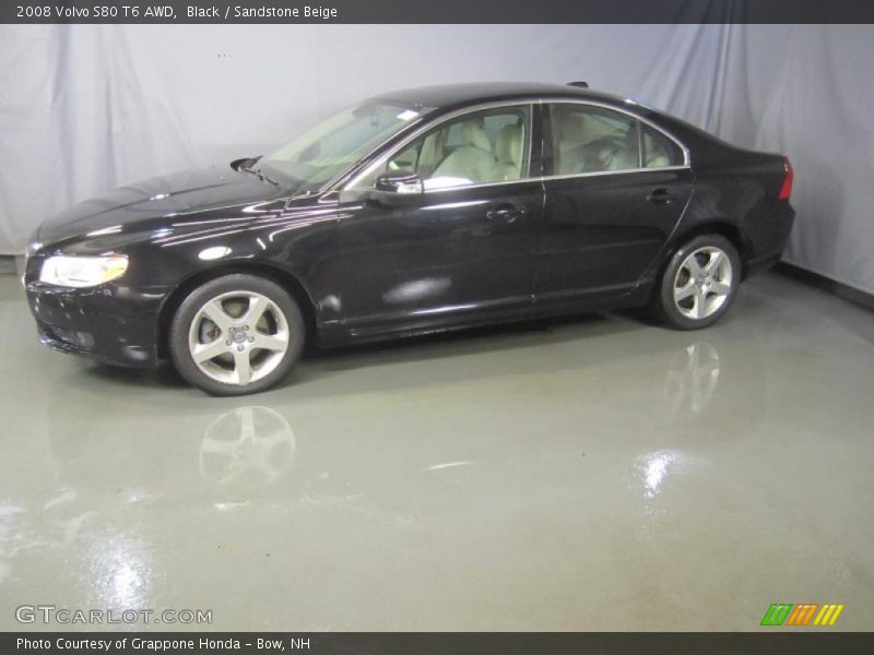 Black / Sandstone Beige 2008 Volvo S80 T6 AWD