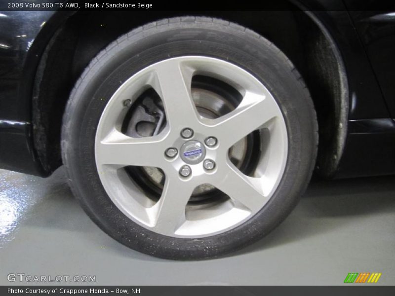Black / Sandstone Beige 2008 Volvo S80 T6 AWD