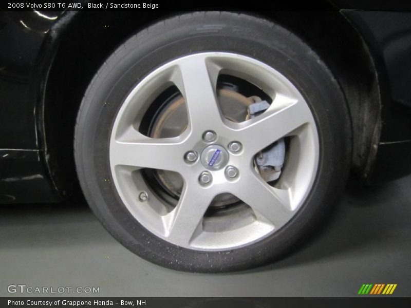 Black / Sandstone Beige 2008 Volvo S80 T6 AWD