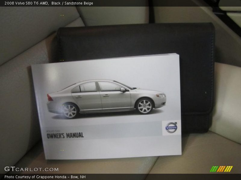 Black / Sandstone Beige 2008 Volvo S80 T6 AWD