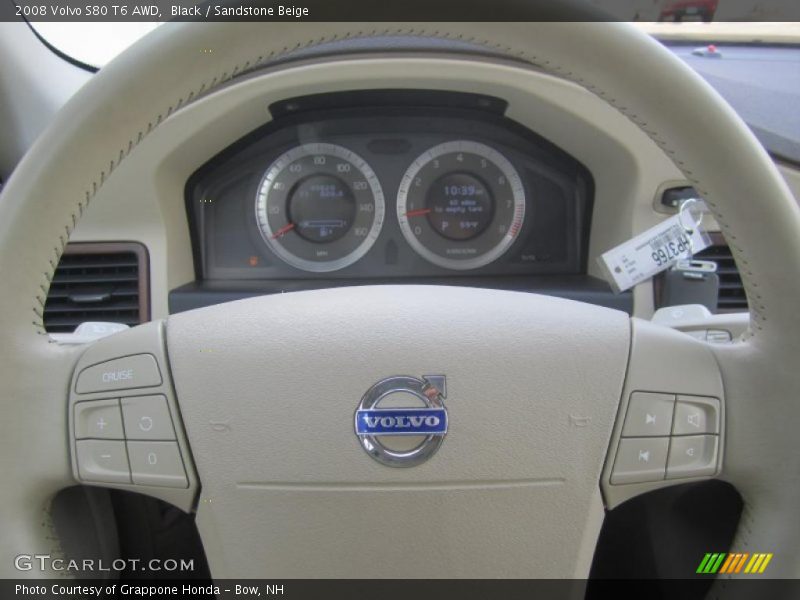 Black / Sandstone Beige 2008 Volvo S80 T6 AWD