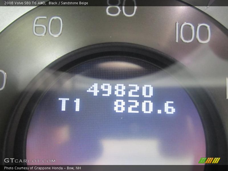 Black / Sandstone Beige 2008 Volvo S80 T6 AWD