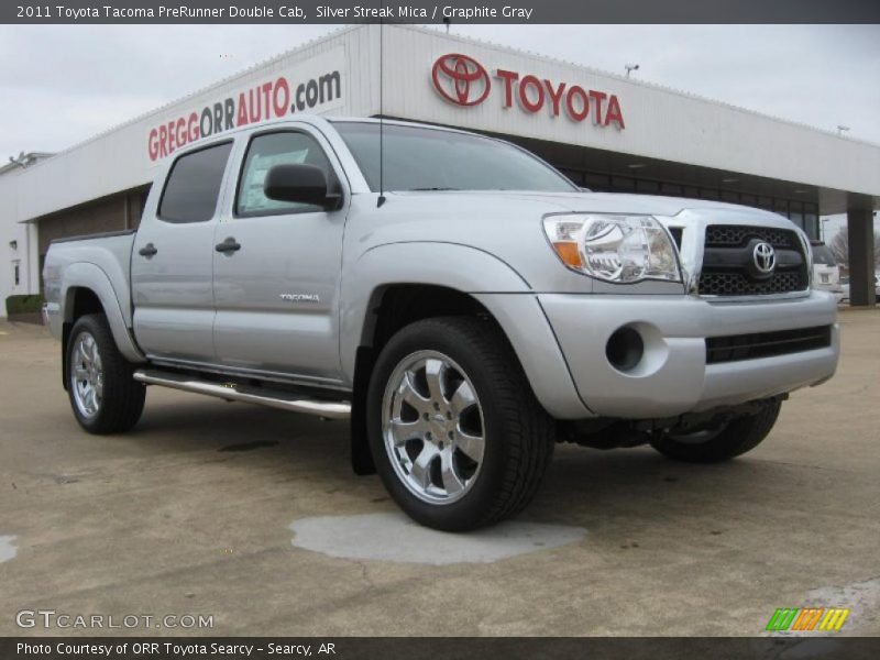 Silver Streak Mica / Graphite Gray 2011 Toyota Tacoma PreRunner Double Cab