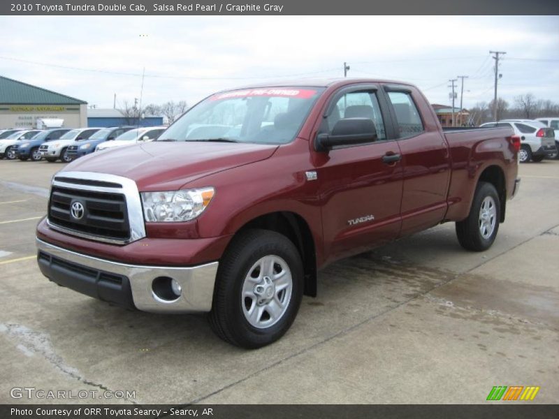 Salsa Red Pearl / Graphite Gray 2010 Toyota Tundra Double Cab