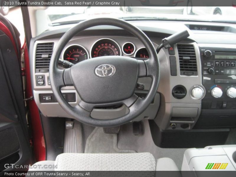 Salsa Red Pearl / Graphite Gray 2010 Toyota Tundra Double Cab