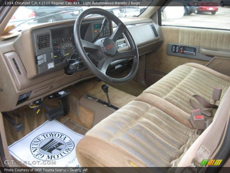 Beige Interior - 1994 C/K K1500 Regular Cab 4x4 