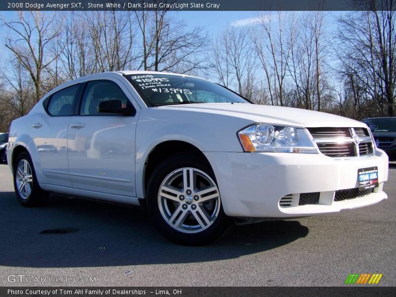 Stone White / Dark Slate Gray/Light Slate Gray 2008 Dodge Avenger SXT