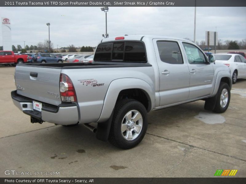 Silver Streak Mica / Graphite Gray 2011 Toyota Tacoma V6 TRD Sport PreRunner Double Cab