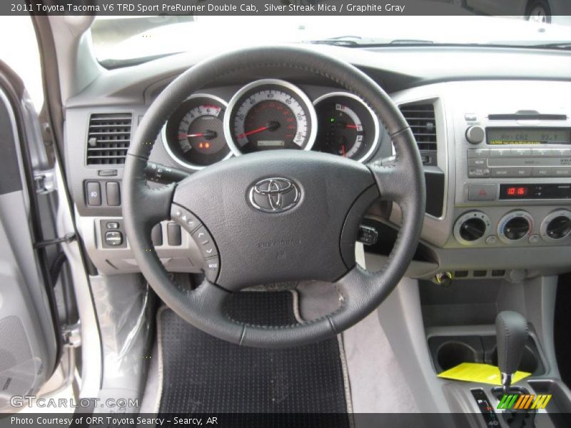 Silver Streak Mica / Graphite Gray 2011 Toyota Tacoma V6 TRD Sport PreRunner Double Cab