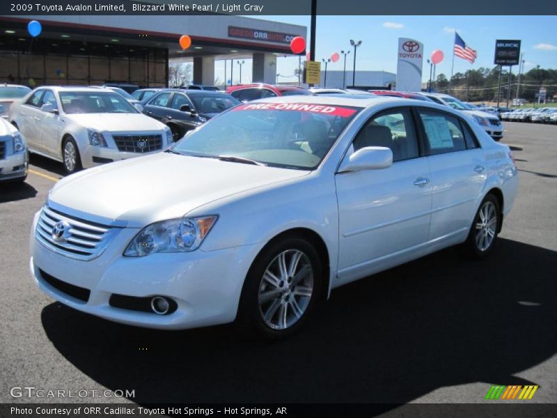 Blizzard White Pearl / Light Gray 2009 Toyota Avalon Limited