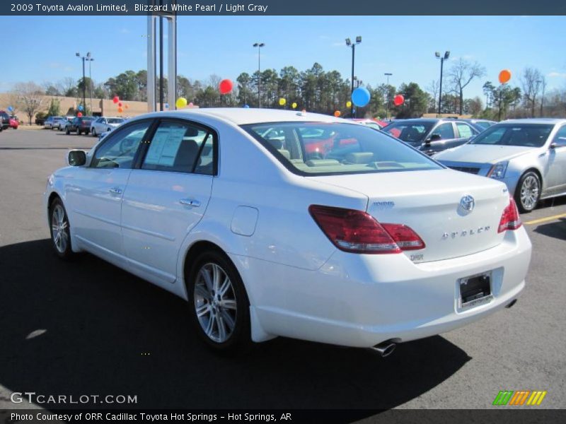 Blizzard White Pearl / Light Gray 2009 Toyota Avalon Limited