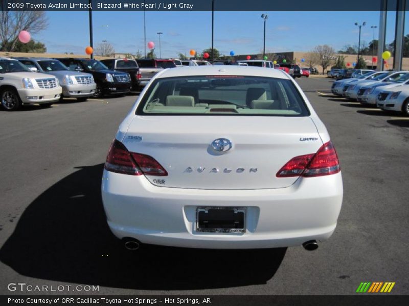 Blizzard White Pearl / Light Gray 2009 Toyota Avalon Limited