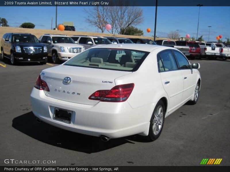 Blizzard White Pearl / Light Gray 2009 Toyota Avalon Limited