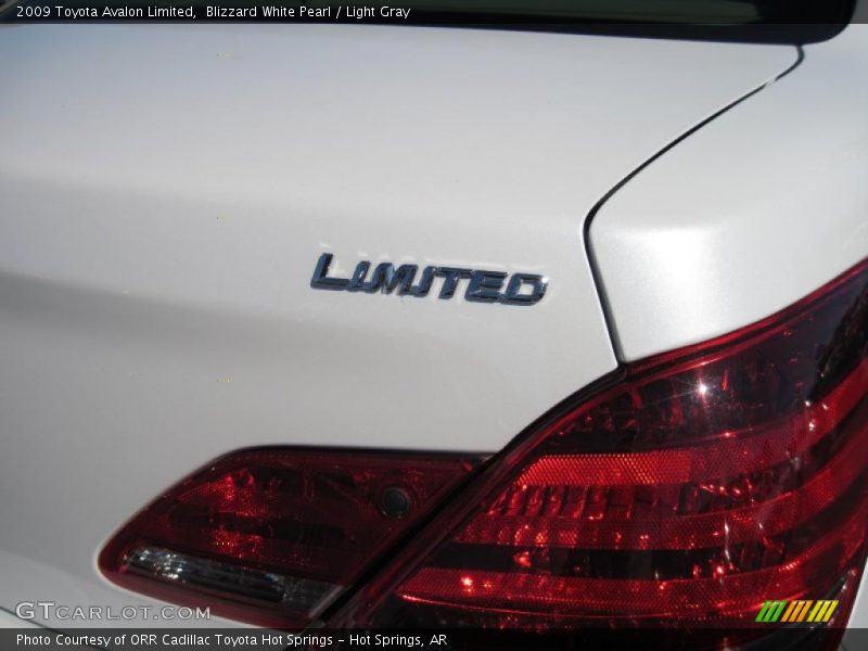 Blizzard White Pearl / Light Gray 2009 Toyota Avalon Limited