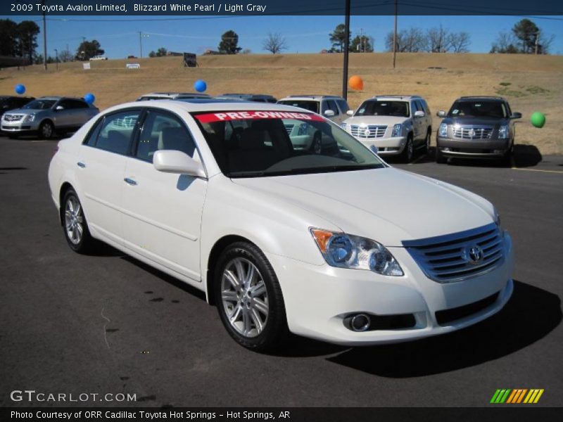 Blizzard White Pearl / Light Gray 2009 Toyota Avalon Limited