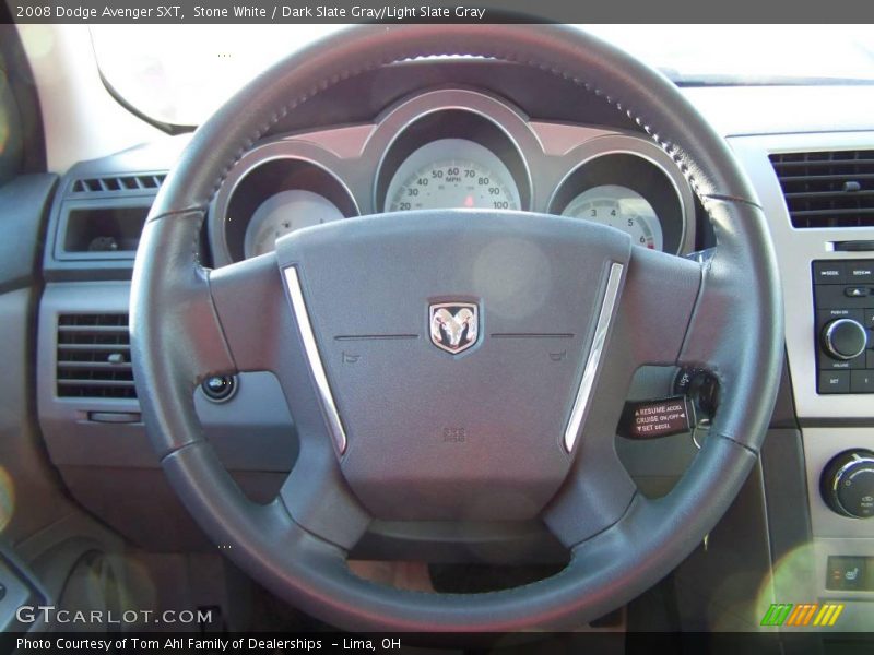 Stone White / Dark Slate Gray/Light Slate Gray 2008 Dodge Avenger SXT