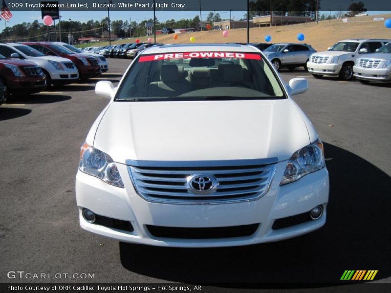 Blizzard White Pearl / Light Gray 2009 Toyota Avalon Limited