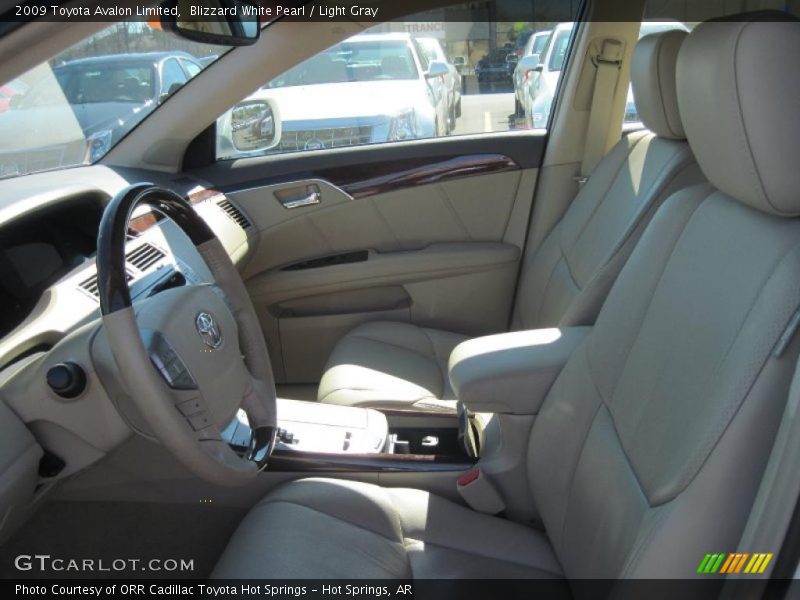 Blizzard White Pearl / Light Gray 2009 Toyota Avalon Limited