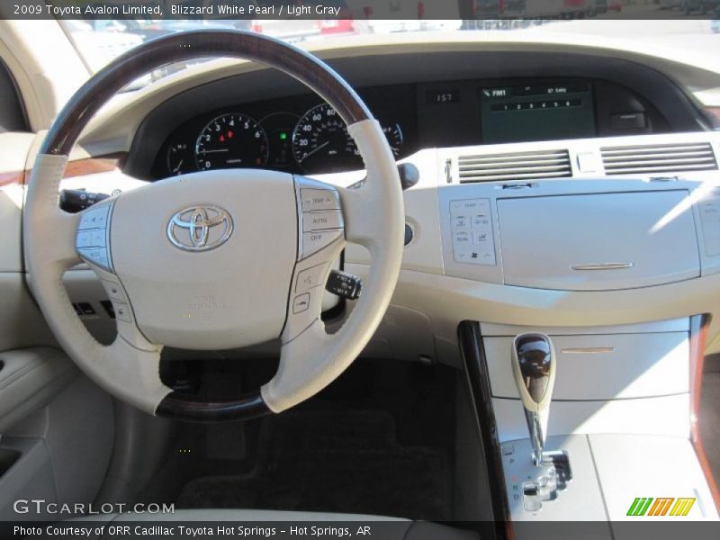 Blizzard White Pearl / Light Gray 2009 Toyota Avalon Limited