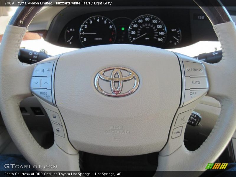 Blizzard White Pearl / Light Gray 2009 Toyota Avalon Limited