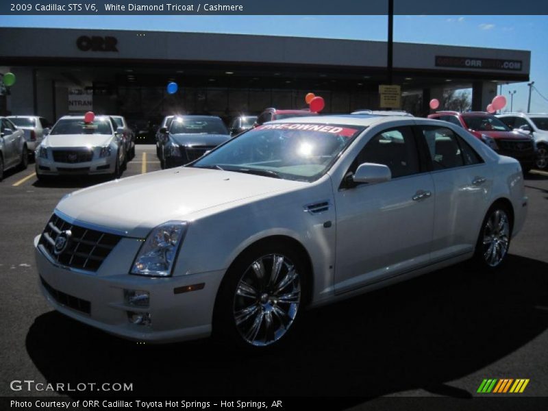 White Diamond Tricoat / Cashmere 2009 Cadillac STS V6