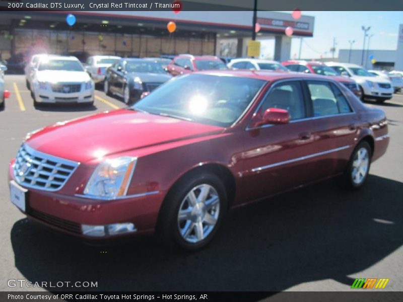 Crystal Red Tintcoat / Titanium 2007 Cadillac DTS Luxury