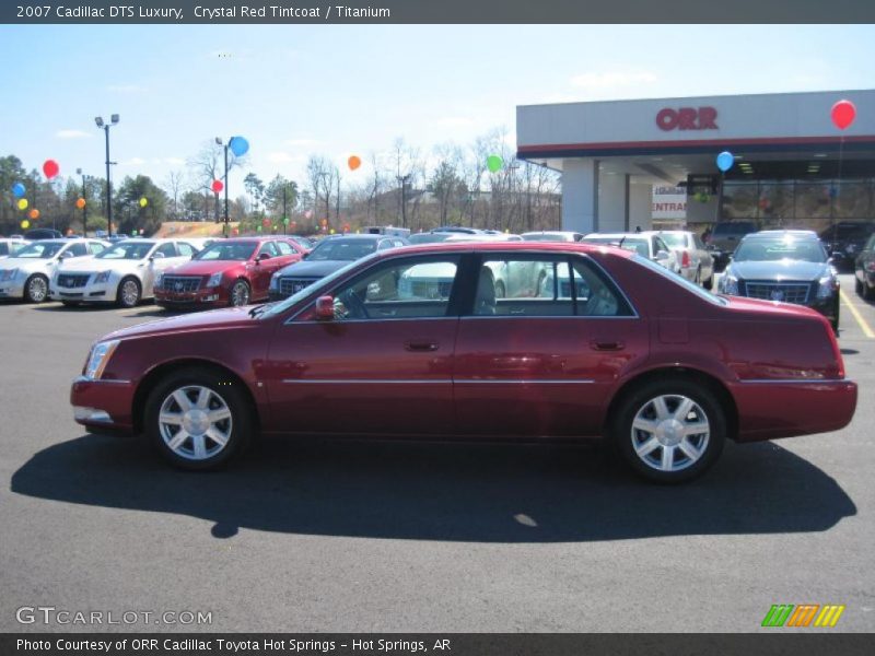 Crystal Red Tintcoat / Titanium 2007 Cadillac DTS Luxury