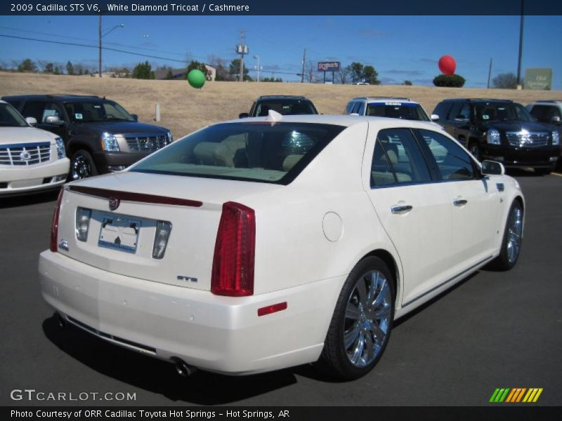 White Diamond Tricoat / Cashmere 2009 Cadillac STS V6