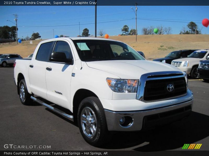 Super White / Graphite Gray 2010 Toyota Tundra CrewMax