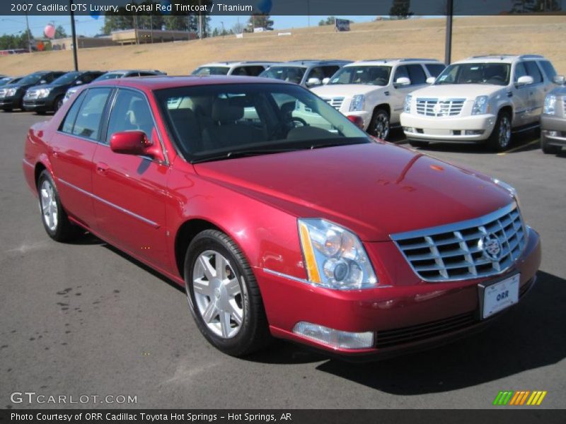 Crystal Red Tintcoat / Titanium 2007 Cadillac DTS Luxury