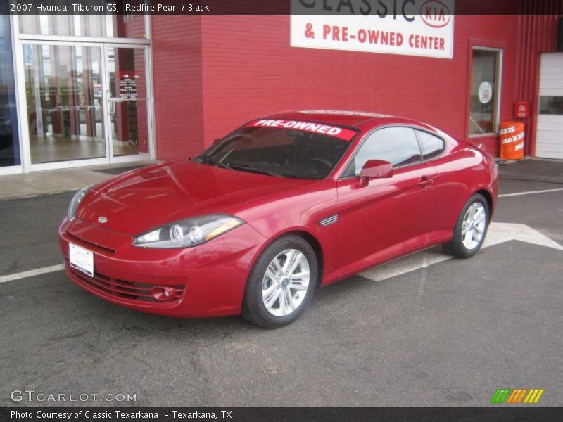 Redfire Pearl / Black 2007 Hyundai Tiburon GS