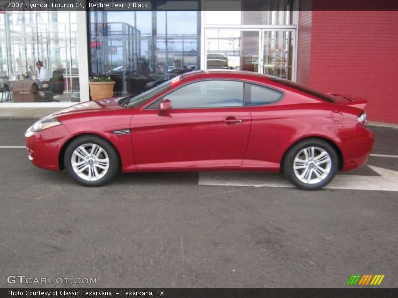 Redfire Pearl / Black 2007 Hyundai Tiburon GS