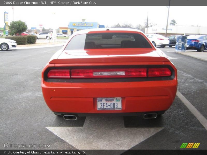 HEMI Orange / Dark Slate Gray 2009 Dodge Challenger R/T