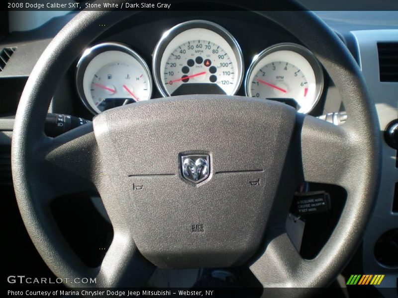 Stone White / Dark Slate Gray 2008 Dodge Caliber SXT