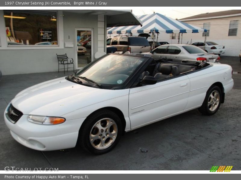 Bright White / Gray 1997 Chrysler Sebring JXi Convertible