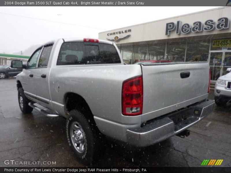 Bright Silver Metallic / Dark Slate Gray 2004 Dodge Ram 3500 SLT Quad Cab 4x4