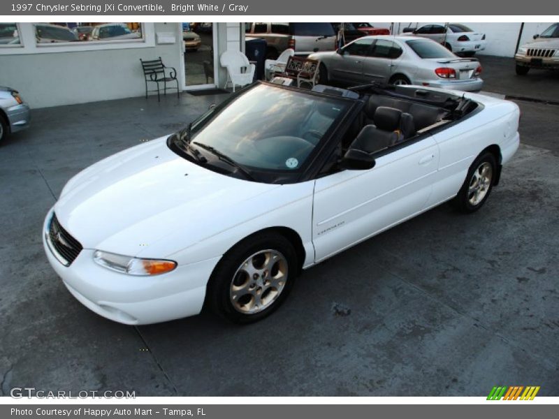 Bright White / Gray 1997 Chrysler Sebring JXi Convertible