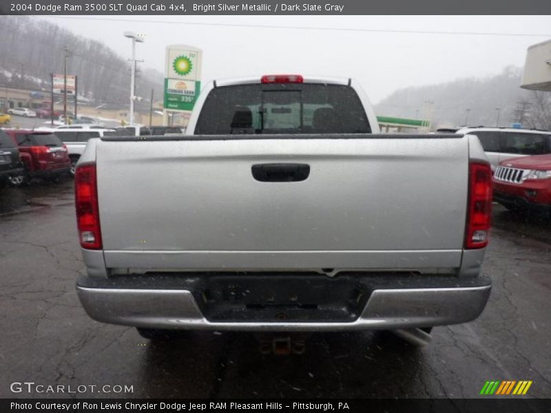 Bright Silver Metallic / Dark Slate Gray 2004 Dodge Ram 3500 SLT Quad Cab 4x4